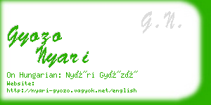 gyozo nyari business card